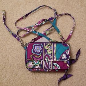 Heather Vera Bradley All n One Crossbody Wristlet